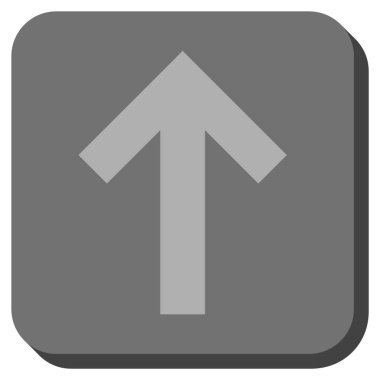 Yuvarlatılmış Kare vektör simge yukarı ok