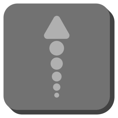 Yuvarlatılmış Kare vektör simge yukarı ok