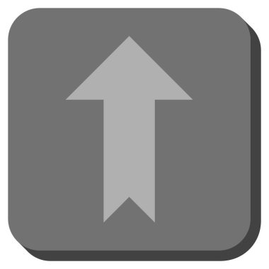 Yuvarlatılmış Kare vektör simge yukarı ok