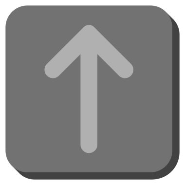 Yuvarlatılmış Kare vektör simge yukarı ok