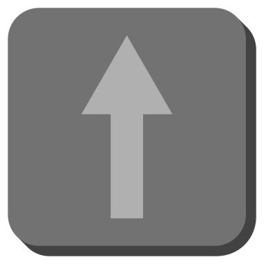 Yuvarlatılmış Kare vektör simge yukarı ok