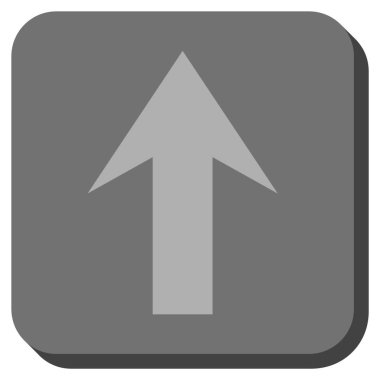 Yuvarlatılmış Kare vektör simge yukarı ok