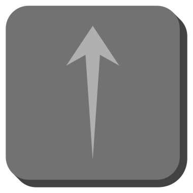 Yuvarlatılmış Kare vektör simge yukarı ok