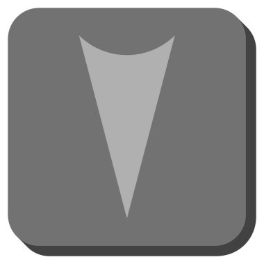 Yuvarlatılmış Kare vektör simgesi aşağı ok ucu