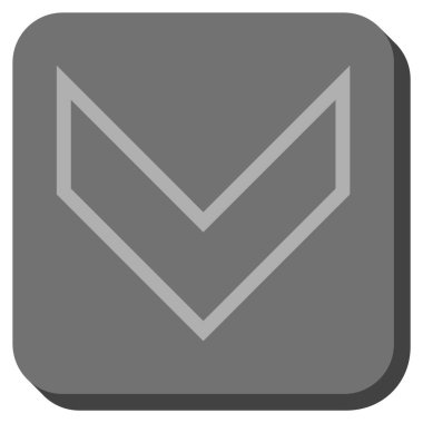 Yuvarlatılmış Kare vektör simgesi aşağı ok ucu