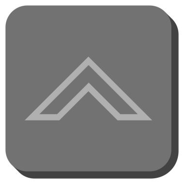 Yuvarlatılmış Kare vektör simge yukarı ok ucu