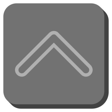 Yuvarlatılmış Kare vektör simge yukarı ok ucu