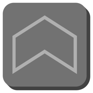 Yuvarlatılmış Kare vektör simge yukarı ok ucu