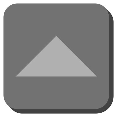 Yuvarlatılmış Kare vektör simge yukarı ok ucu