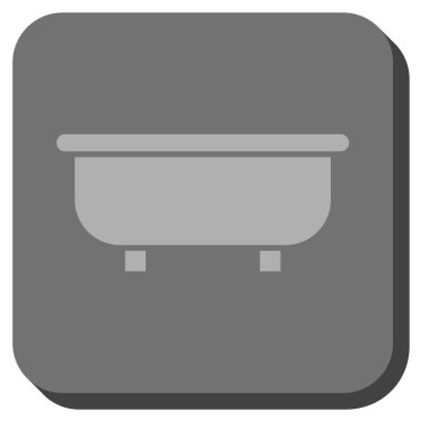 Küvet yuvarlatılmış kare vektör simgesi