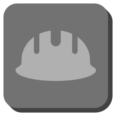 Kare vektör simgesini Oluşturucu Hardhat yuvarlak