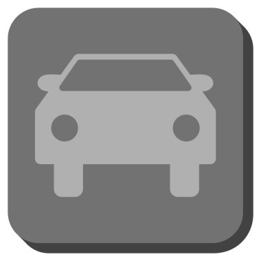 Araba yuvarlatılmış kare vektör simgesi