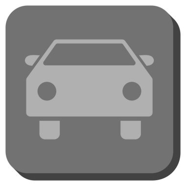 Araba yuvarlatılmış kare vektör simgesi