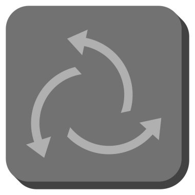 Santrifüj okları yuvarlak kare vektör simgesi