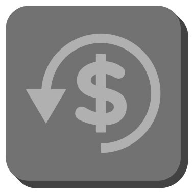 Ters ibraz yuvarlatılmış kare vektör simgesi