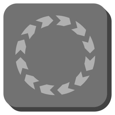 Dolaşım yuvarlatılmış kare vektör simgesi