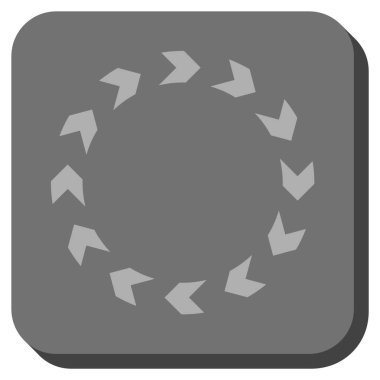 Dolaşım yuvarlatılmış kare vektör simgesi