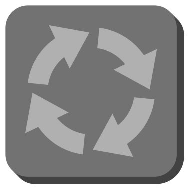 Dolaşım yuvarlatılmış kare vektör simgesi