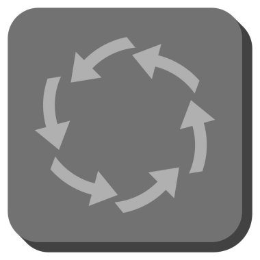 Dolaşım yuvarlatılmış kare vektör simgesi