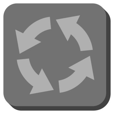 Dolaşım yuvarlatılmış kare vektör simgesi