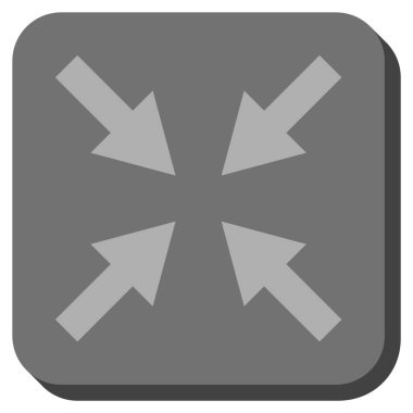 Oklar yuvarlatılmış kare vektör simge sıkıştırmak