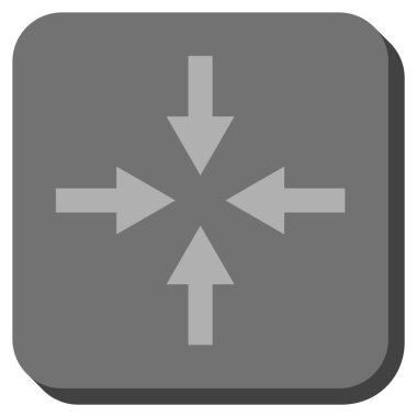 Oklar yuvarlatılmış kare vektör simge sıkıştırmak