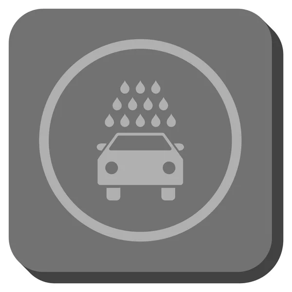 Car Wash Rounded Square Vector Icon — Stock Vector