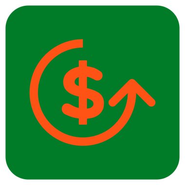 Ters ibraz düz kare vektör simgesi