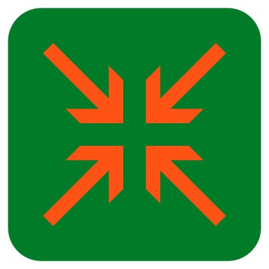 Oklar düz kare vektör simge collide