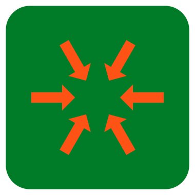 Kompakt oklar düz kare vektör simgesi