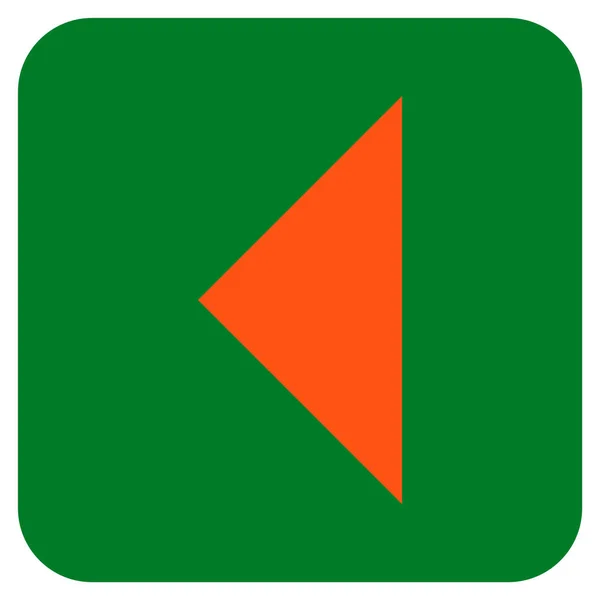 Icône vectorielle carrée plate gauche de flèche — Image vectorielle