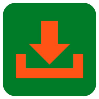 Düz kare vektör simge indirme