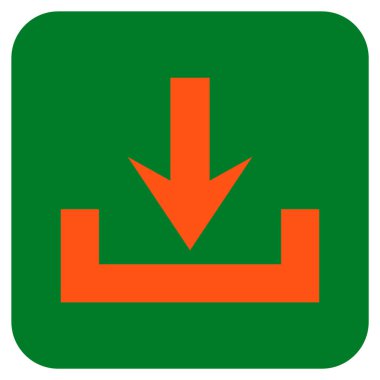 Düz kare vektör simge indirme