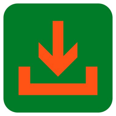 Düz kare vektör simge indirme