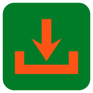 Düz kare vektör simge indirme