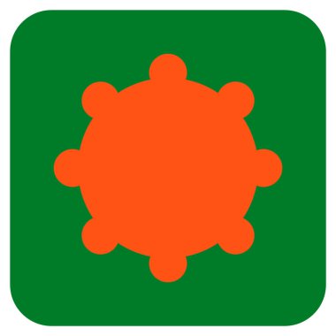 Vites düz kare vektör simgesi