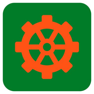 Vites düz kare vektör simgesi