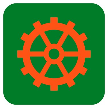 Vites düz kare vektör simgesi