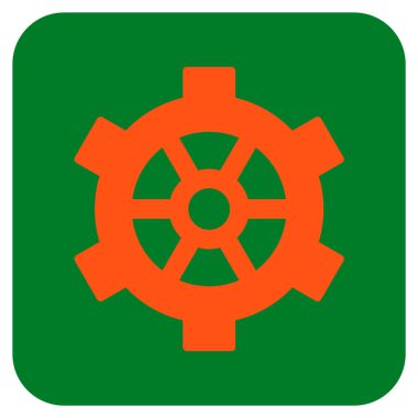 Vites düz kare vektör simgesi