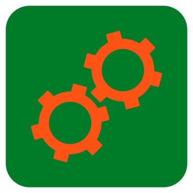 Vites düz kare vektör simgesi