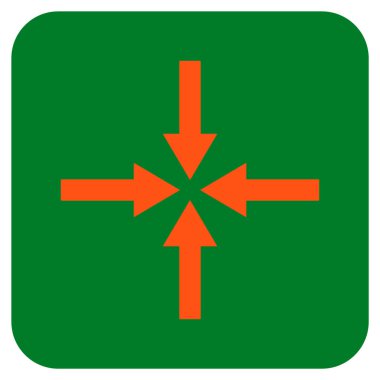 Etkisi oklar düz kare vektör simgesi