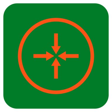 Etkisi oklar düz kare vektör simgesi