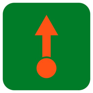 Düz kare vektör simge çekin