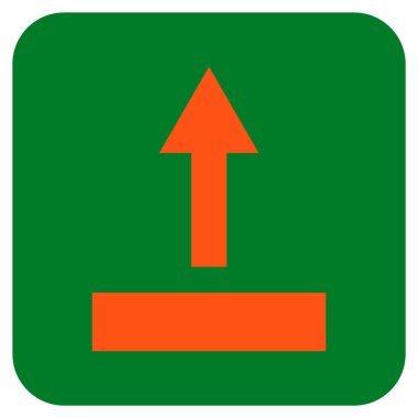 Düz kare vektör simge çekin