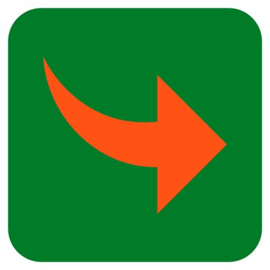 Düz kare vektör simge Yinele