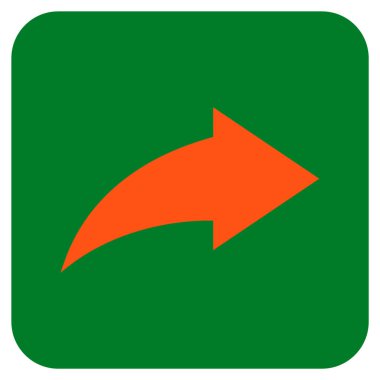 Düz kare vektör simge Yinele