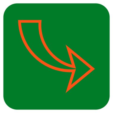 Düz kare vektör simge Yinele