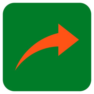 Düz kare vektör simge Yinele