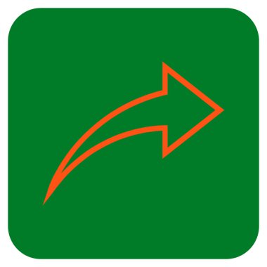 Düz kare vektör simge Yinele