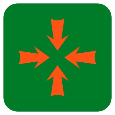 Oklar düz kare vektör simge azaltmak